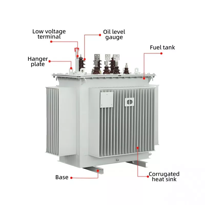 Είσοδος 11KV 0,4KV Έξοδος Τριφασικός μετασχηματιστής βυθισμένος σε λάδι